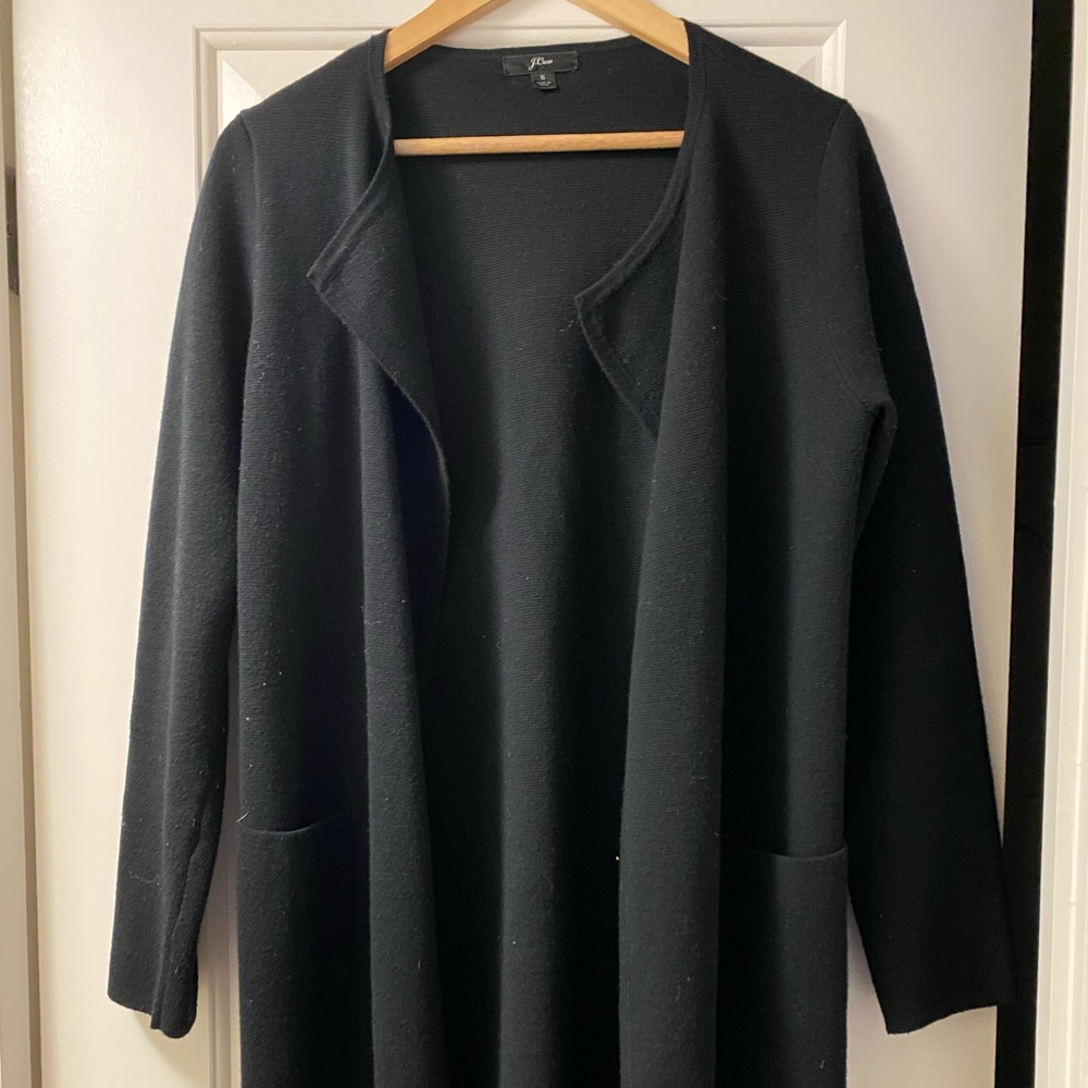 J Crew Structured Longline Cardigan